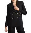 Ted Baker Llaya Double Breasted Jacket In Black