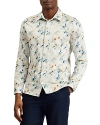 TED BAKER LOIRE SLIM FIT PRINTED LONG SLEEVE BUTTON FRONT SHIRT