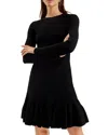 Ted Baker Loiss Long Sleeve Mini Dress In Black