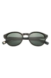 Ted Baker London 50mm Polarized Round Sunglasses In Grey