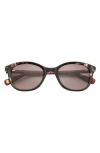 Ted Baker London 51mm Gradient Modified Round Sunglasses In Black