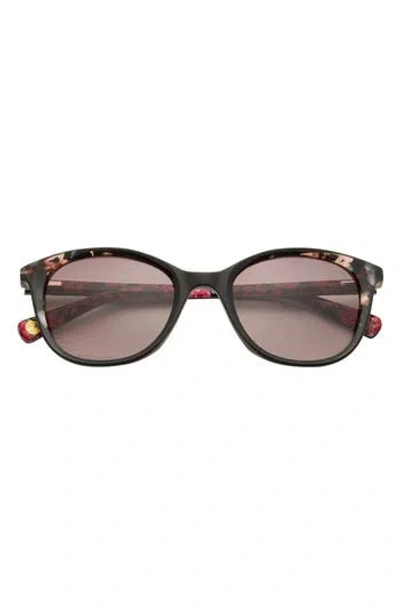 Ted Baker London 51mm Gradient Modified Round Sunglasses In Black