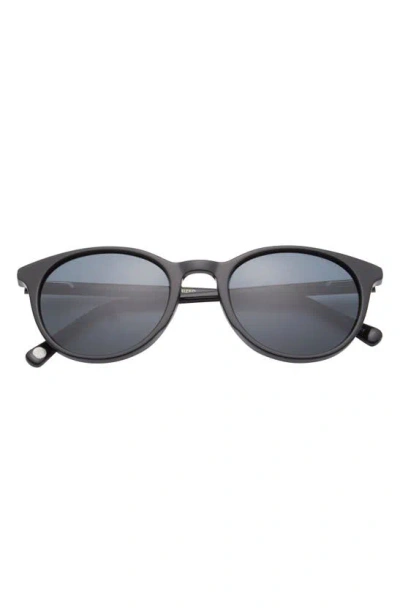 Ted Baker 51mm Polarized Round Sunglasses In Black