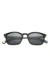 Ted Baker London 52mm Polarized Square Sunglasses In Black