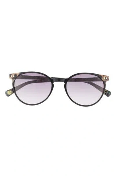 Ted Baker London 53mm Full Rim Round Sunglasses In Neutral