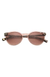 Ted Baker London 53mm Gradient Round Sunglasses