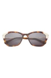 Ted Baker London 55mm Cat Eye Sunglasses In Tortoise