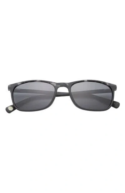 Ted Baker London 55mm Polarized Rectangle Sunglasses In Black