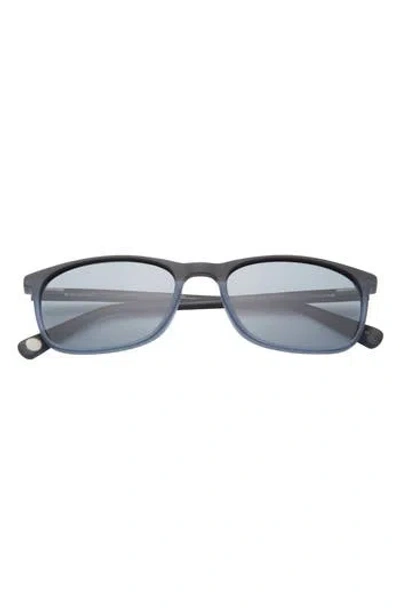 Ted Baker London 55mm Polarized Rectangle Sunglasses In Blue