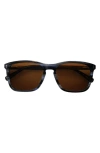 Ted Baker 55mm Square Polarized Sunglasses In Slate