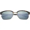 Ted Baker London 55mm Square Polarized Sunglasses In Tortoise