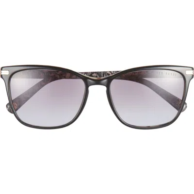 Ted Baker London 56mm Cat Eye Sunglasses In Black