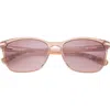 Ted Baker London 56mm Cat Eye Sunglasses In Blush