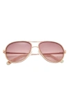 Ted Baker London 57mm Aviator Sunglasses
