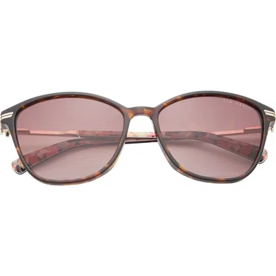 Ted Baker London 57mm Cat Eye Sunglasses In Tortoise
