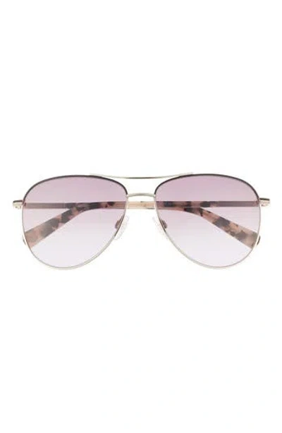 Ted Baker London 57mm Gradient Aviator Sunglasses In Purple