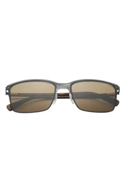 Ted Baker London 57mm Polarized Rectangle Sunglasses In Green