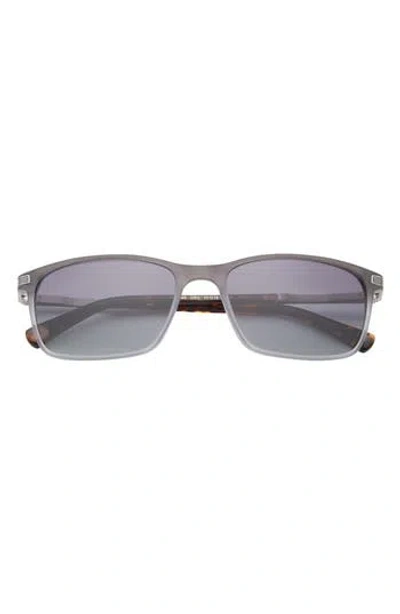 Ted Baker London 57mm Polarized Rectangle Sunglasses In Grey