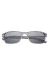 Ted Baker London 57mm Polarized Rectangle Sunglasses In Slate