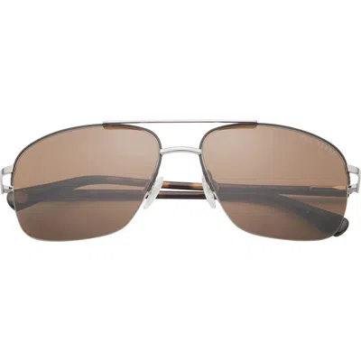 Ted Baker London 59mm Rimless Navigator Sunglasses In Brown