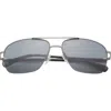 Ted Baker London 59mm Rimless Navigator Sunglasses In Grey/silver