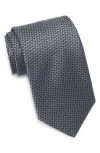 Ted Baker London Abbot Triangle Silk Blend Tie In Gray