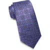 Ted Baker London Adelaide Float Medallion Silk Blend Tie In Purple
