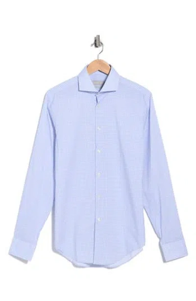 Ted Baker London Advanced Tech Stretch Dress Shirt In Blue