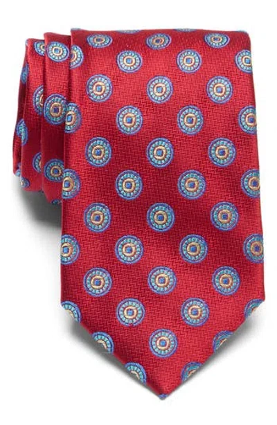 Ted Baker London Alperton Neat Circle Silk Tie In Red