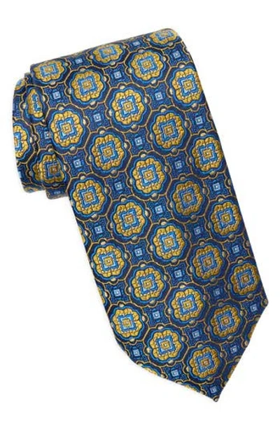 Ted Baker London Ashbridge Ornate Medallion Silk Blend Tie In Multi