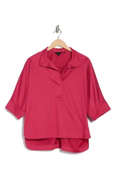 Ted Baker London Avereye Batwing Popover Blouse In Deep Pink