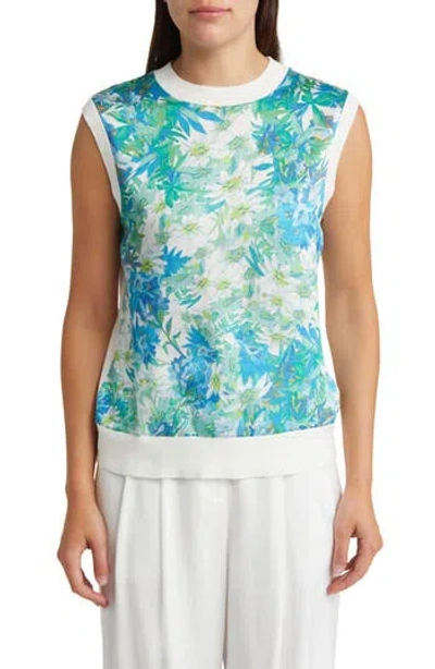Ted Baker London Behlla Floral Sweater Vest In White