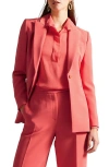 Ted Baker London Bertaah Double Lapel Blazer In Coral