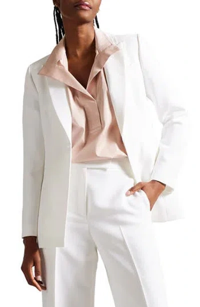 Ted Baker London Bertaah Double Lapel Blazer In Ivory