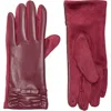 Ted Baker London Bow Faux Leather Gloves In Burgundy