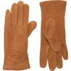 Ted Baker London Bow Faux Leather Touchscreen Gloves In Brown