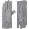 Ted Baker London Bow Faux Leather Touchscreen Gloves In Gray