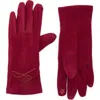 Ted Baker London Bow Faux Leather Touchscreen Gloves In Red