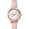 Ted Baker London Bow Mesh Strap Watch, 36mm In Pink
