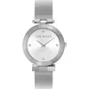 Ted Baker Bow Mesh Strap Watch, 36mm In Silver