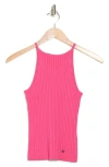 Ted Baker London Box Rib Knit Camisole In Bright Pink