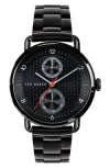 Ted Baker London Brixam Multifunction Bracelet Watch, 42mm In Black