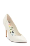 Ted Baker London Camilla Pointed Toe Pump In White