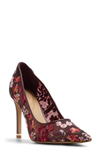 Ted Baker London Cara Icon Pointed Toe Pump In Multi