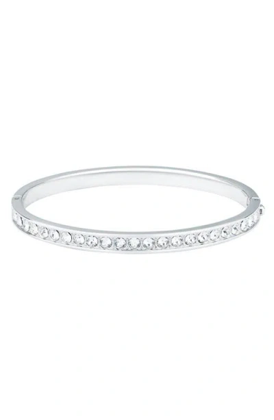 Ted Baker London Clemara Crystal Hinge Bangle Bracelet In Crystal/silver
