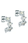 Ted Baker Cresita Crystal Nano Huggie Hoop Earrings