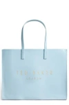 Ted Baker London Crikon Faux Leather Tote In Light Blue