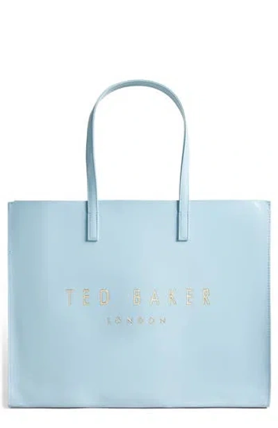 Ted Baker London Crikon Faux Leather Tote In Blue