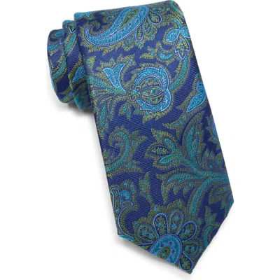 Ted Baker London Culpeper Twill Paisley Silk Blend Tie In Green