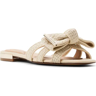 Ted Baker London Elsie Bow Slide Sandal In Neutral